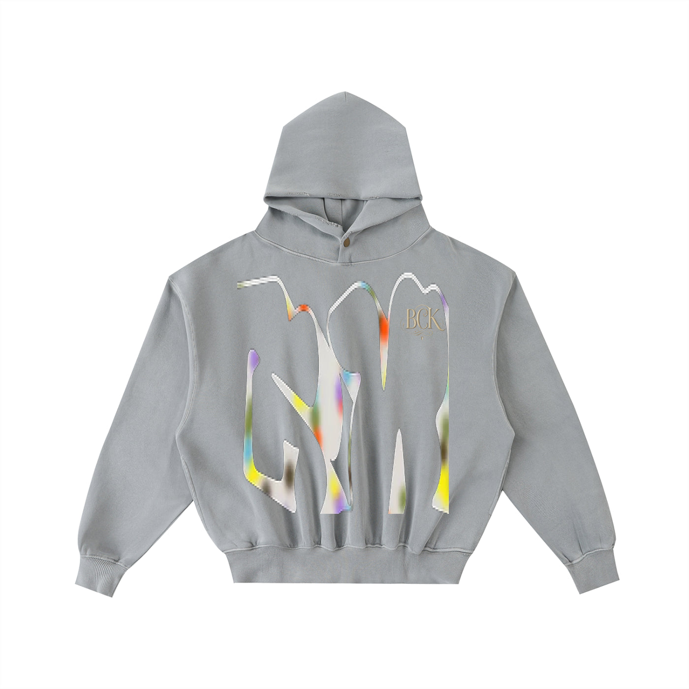 Frayed Enzyme Washed Fleece Hoodie