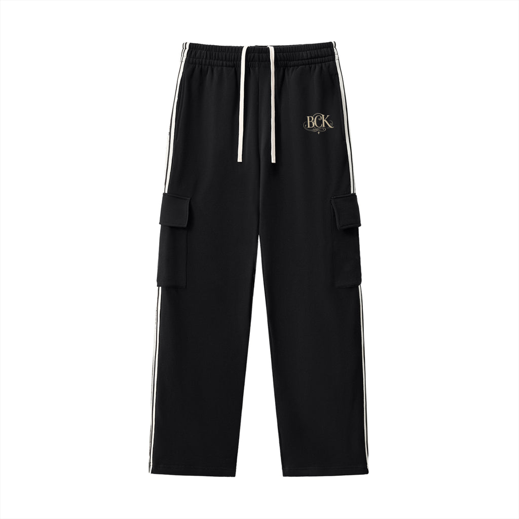 Side Stripe Straight-Leg Pants