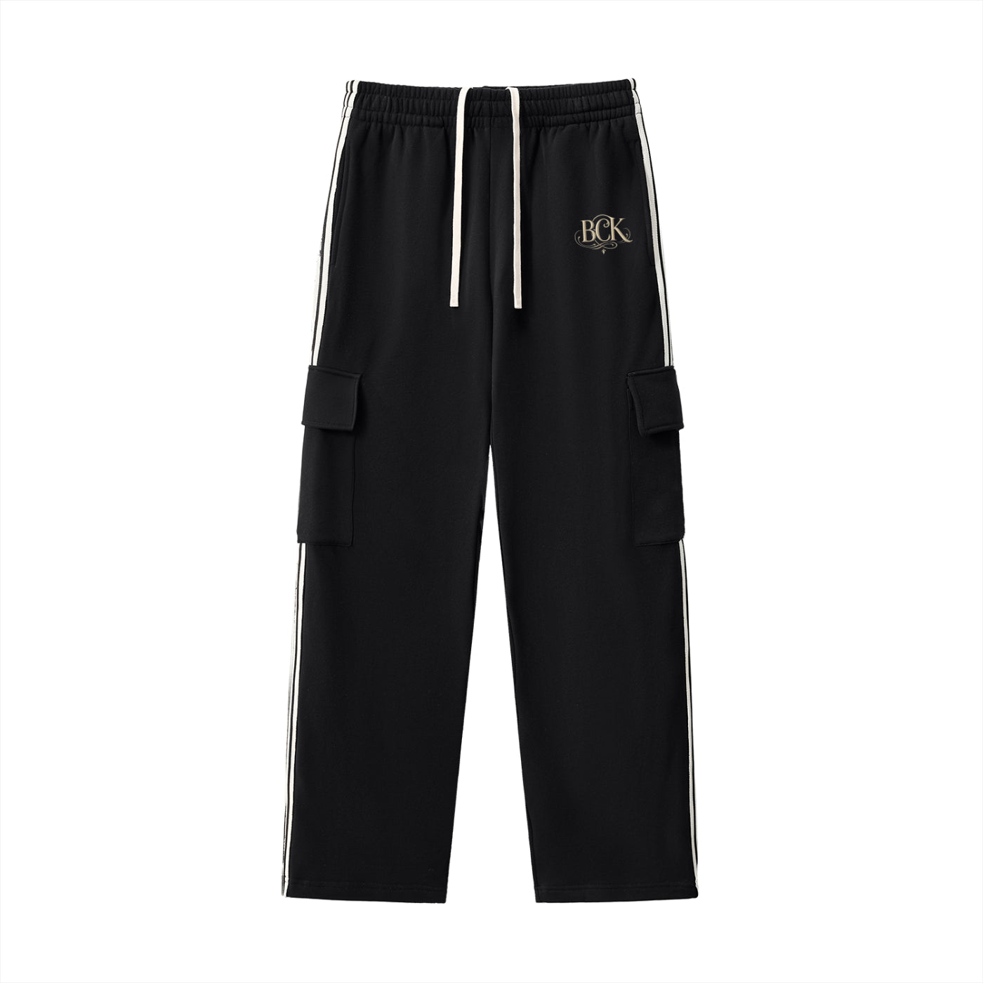 Side Stripe Straight-Leg Pants