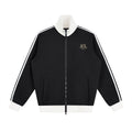 Contrast Side Stripe Fleece Track Jacket