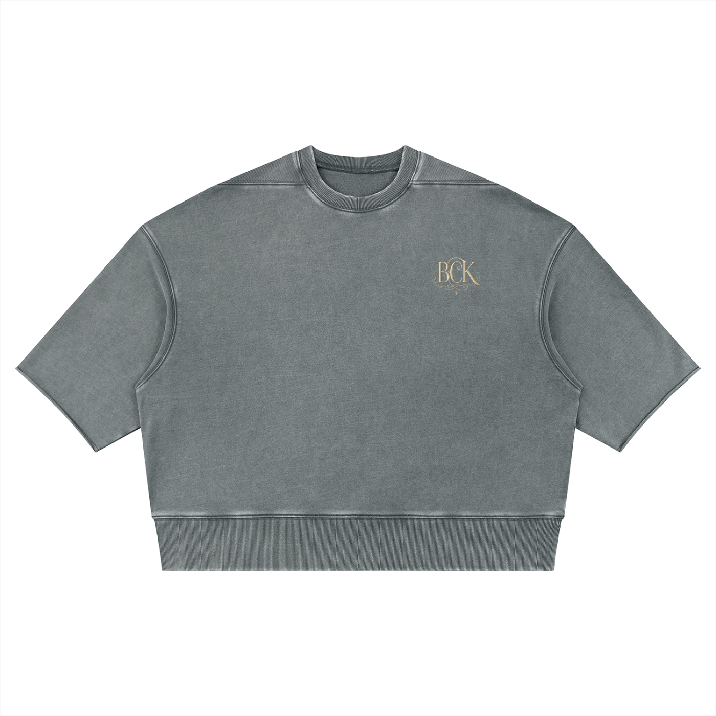 Unisex Mineral Wash Boxy Raw Edge T-Shirt
