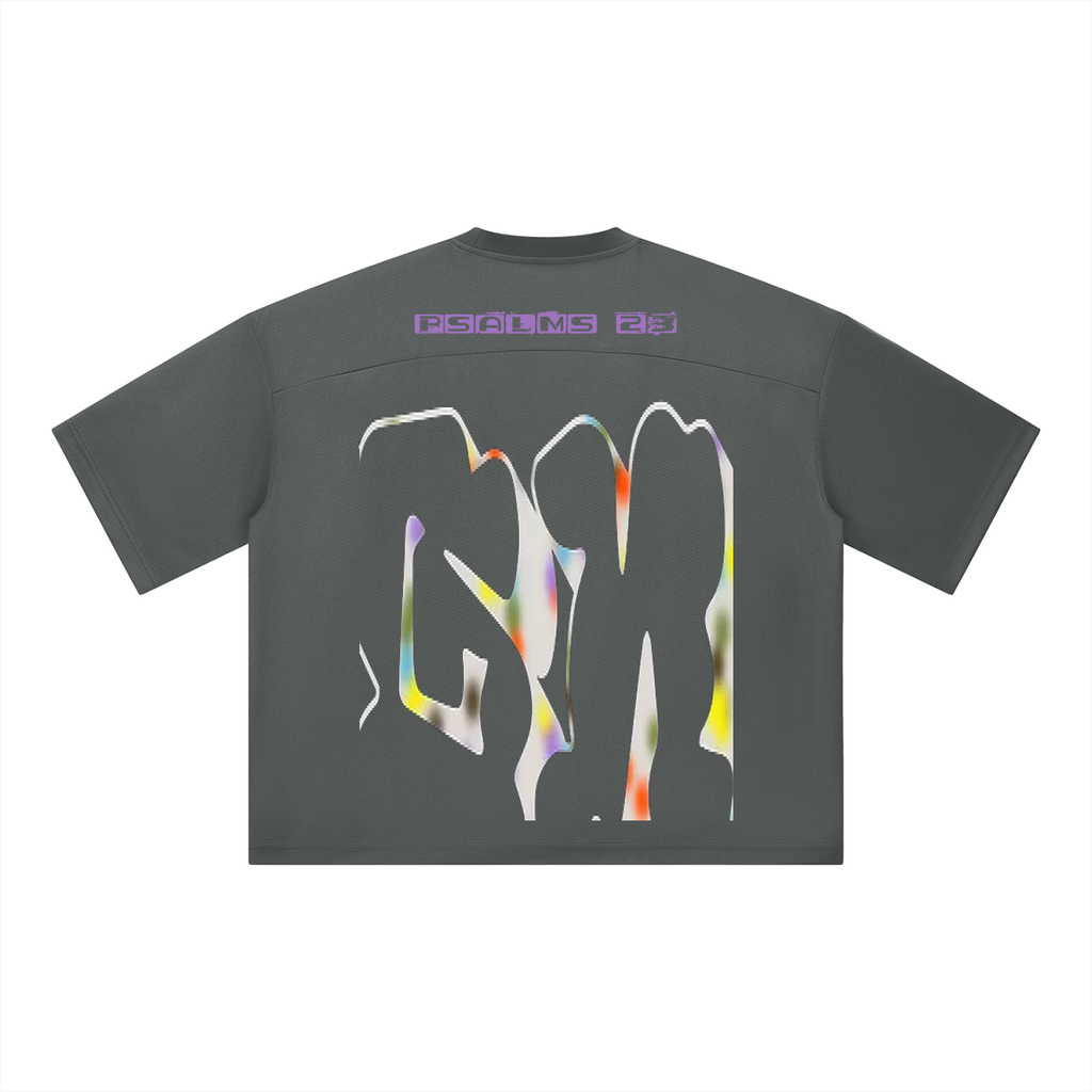 Unisex Boxy Mesh Crewneck T-Shirt