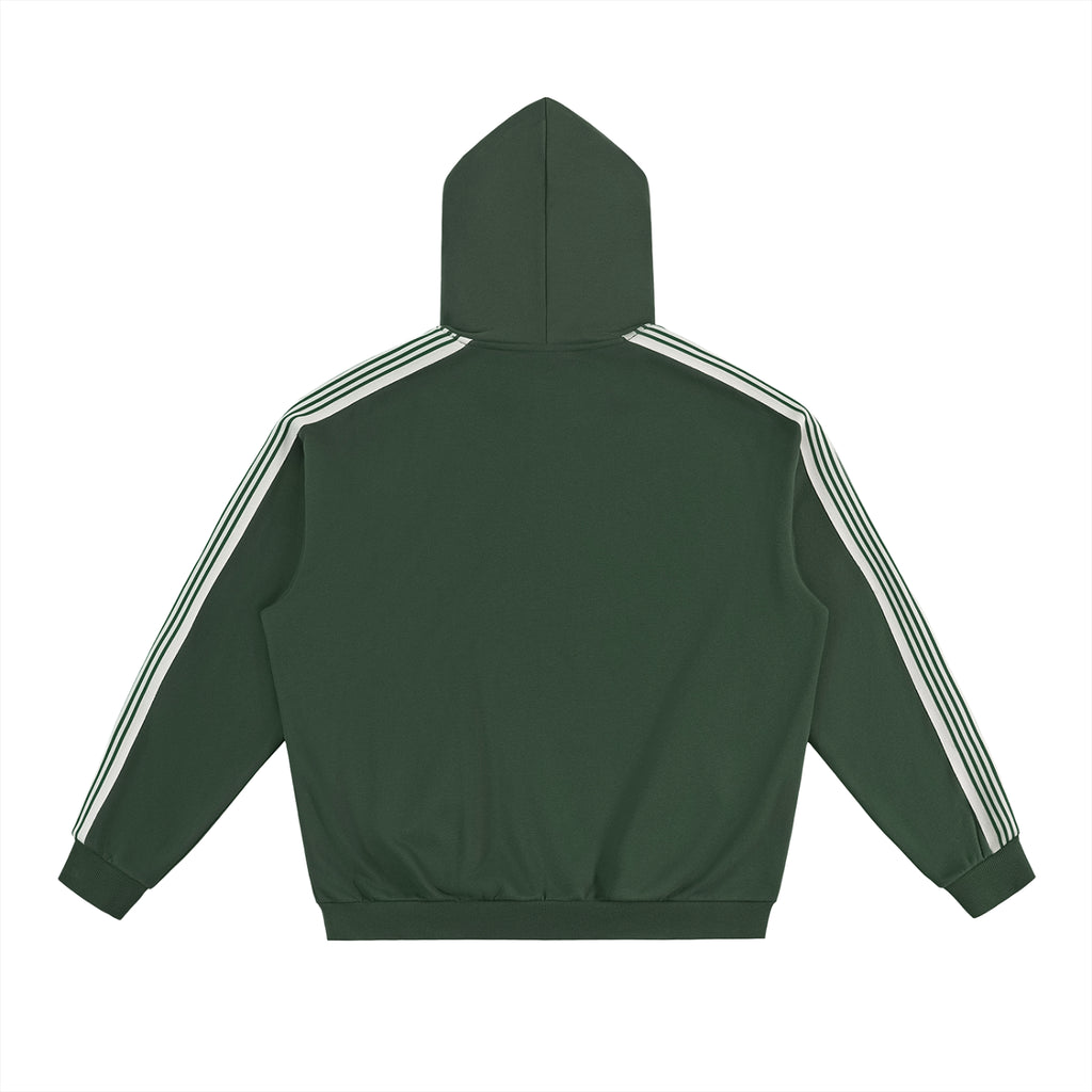 Side Stripe Drop-Shoulder Hoodie
