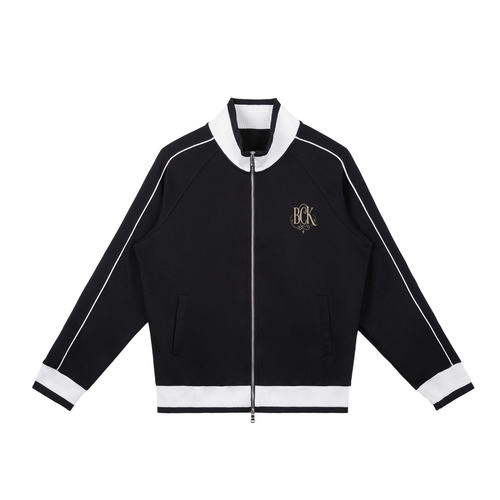 Color Block Raglan Sleeve Zip Track Jacket
