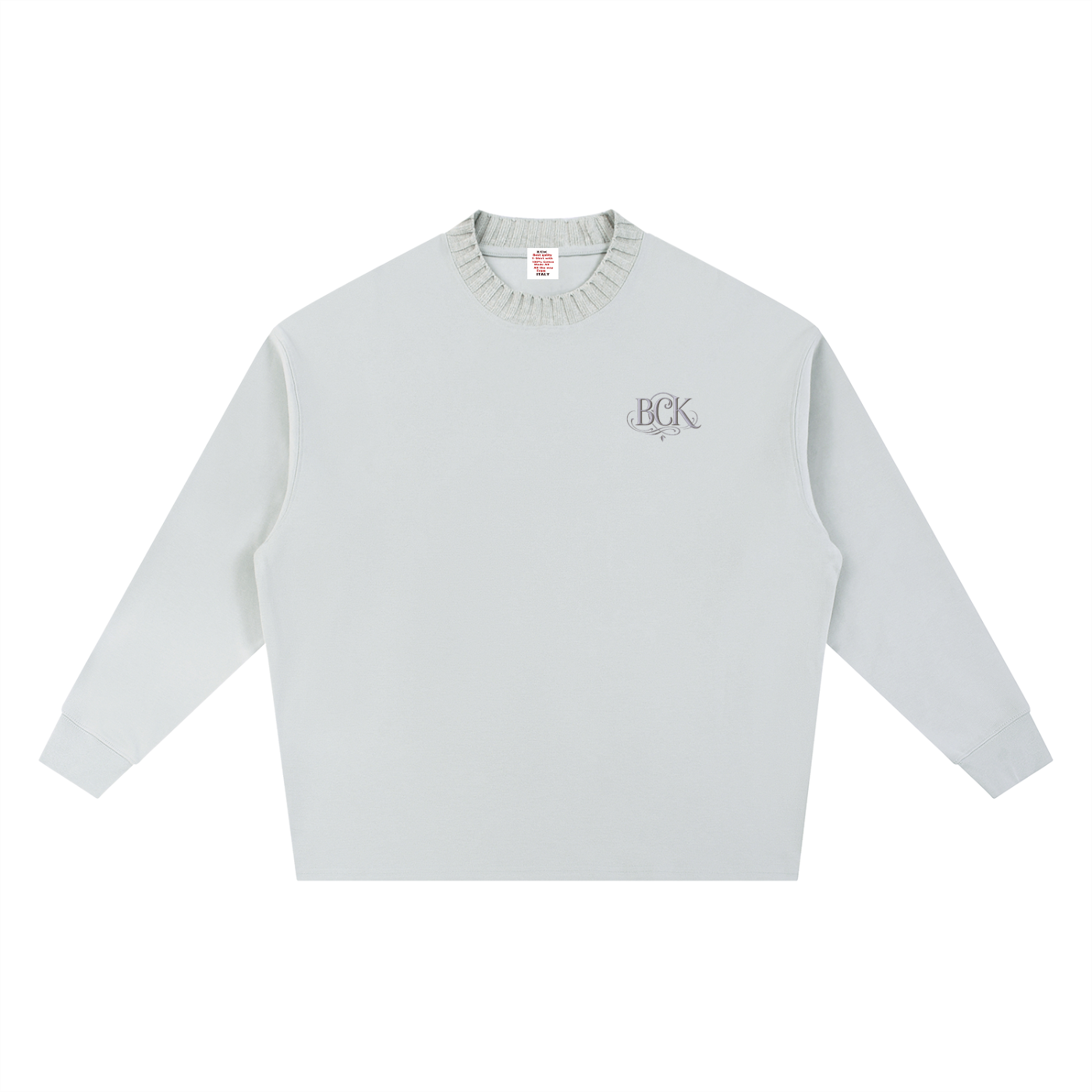 Knitted Round Neck Oversize Sweatshirt