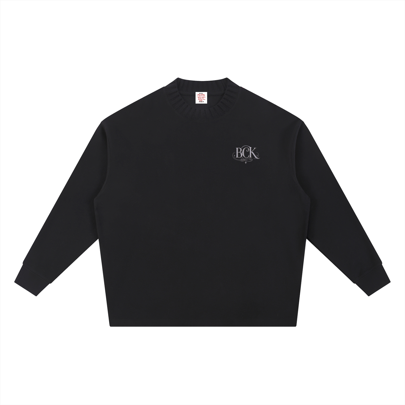 Knitted Round Neck Oversize Sweatshirt