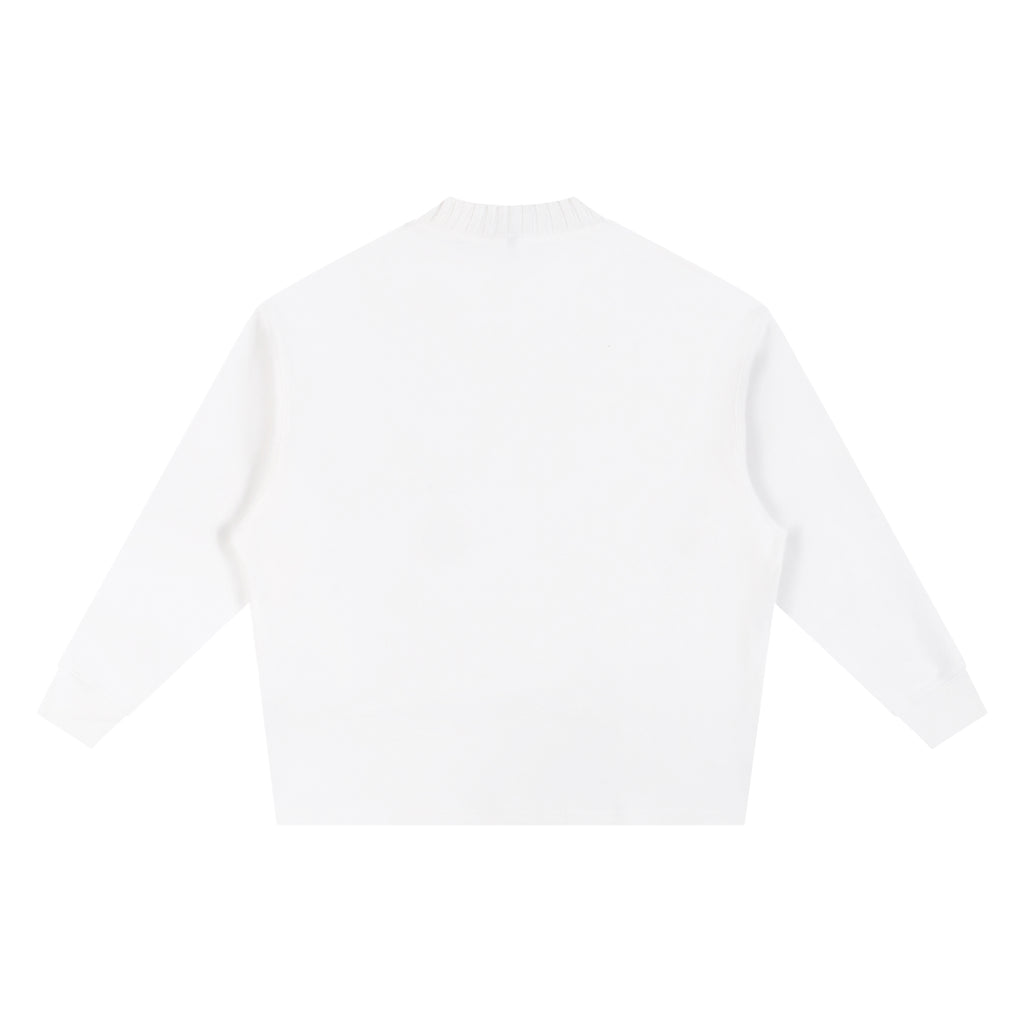 Knitted Round Neck Oversize Sweatshirt