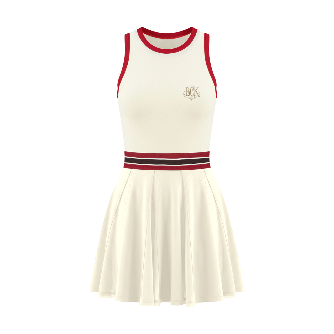Women's Color Block A-Line Sleeveless Dress