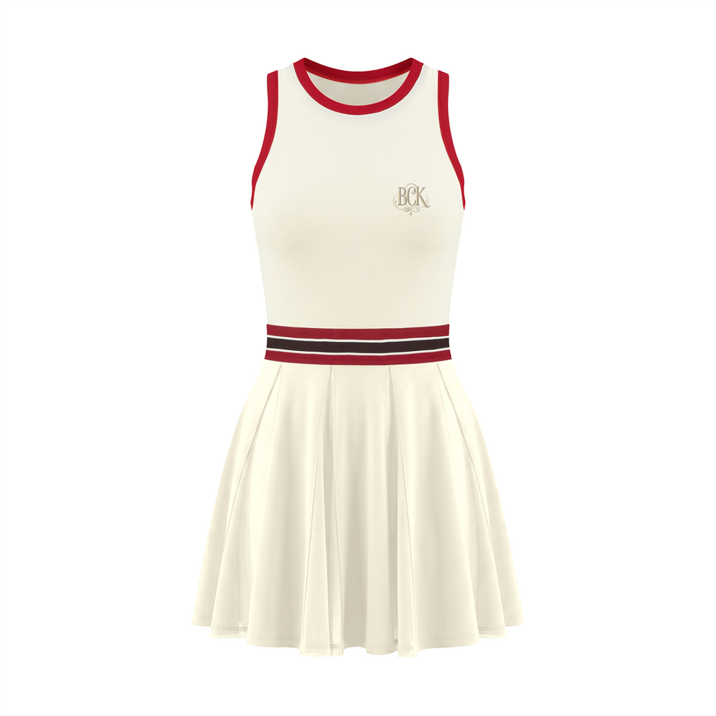 Women's Color Block A-Line Sleeveless Dress