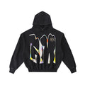 Frayed Enzyme Washed Fleece Hoodie