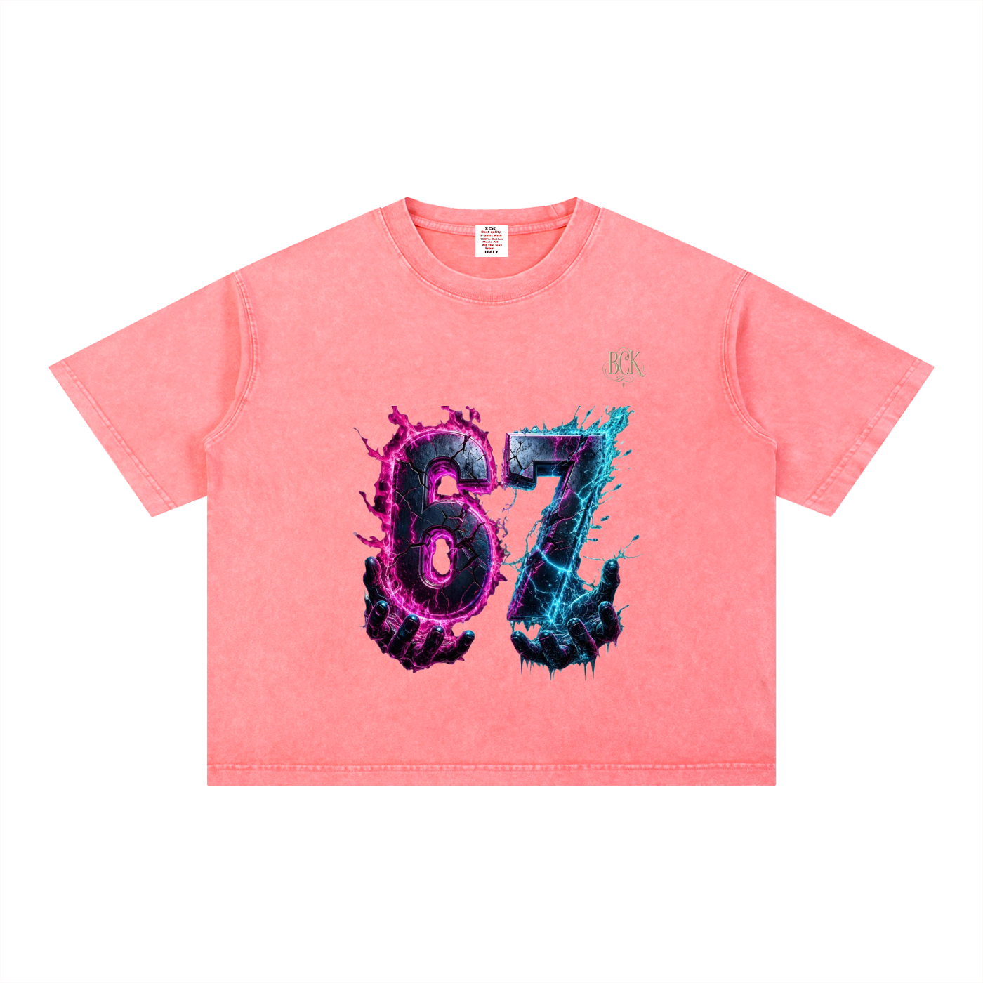 Mineral Wash Boxy Cotton T-Shirt