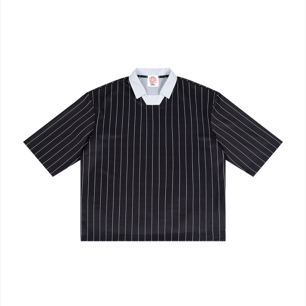 Unisex Pinstripe Collared Soccer Jersey