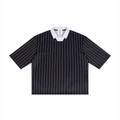 Unisex Pinstripe Collared Soccer Jersey