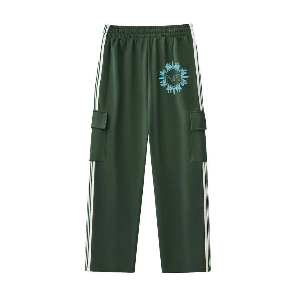 Side Stripe Straight-Leg Pants