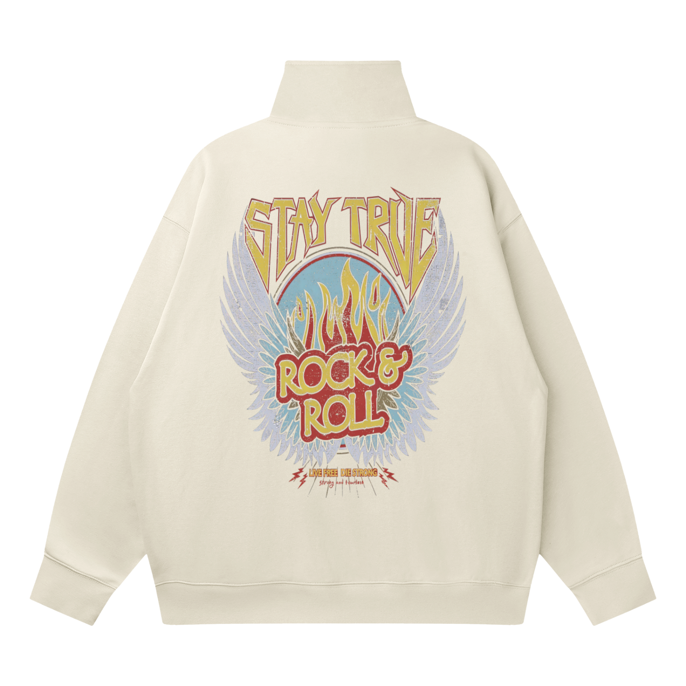 Quarter-Zip Drop Shoulder Sweatshirt