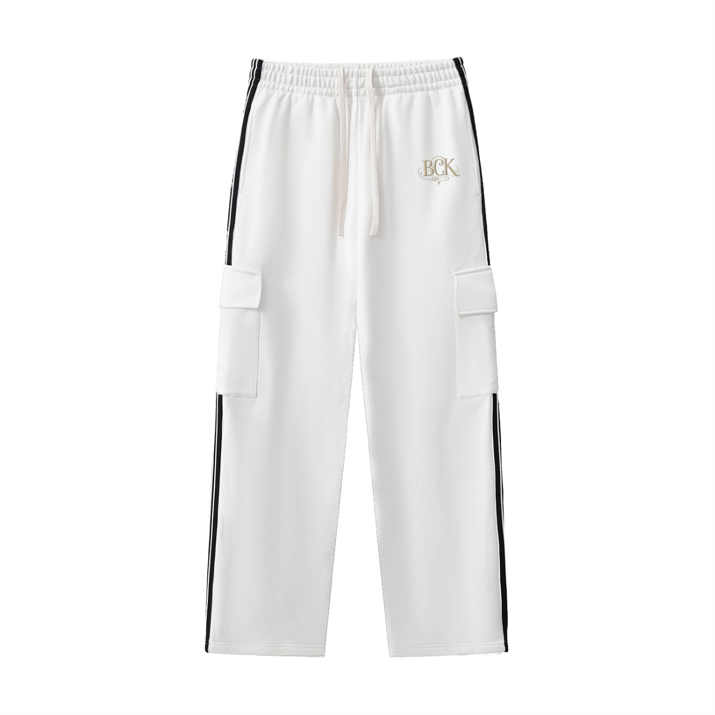Side Stripe Straight-Leg Pants