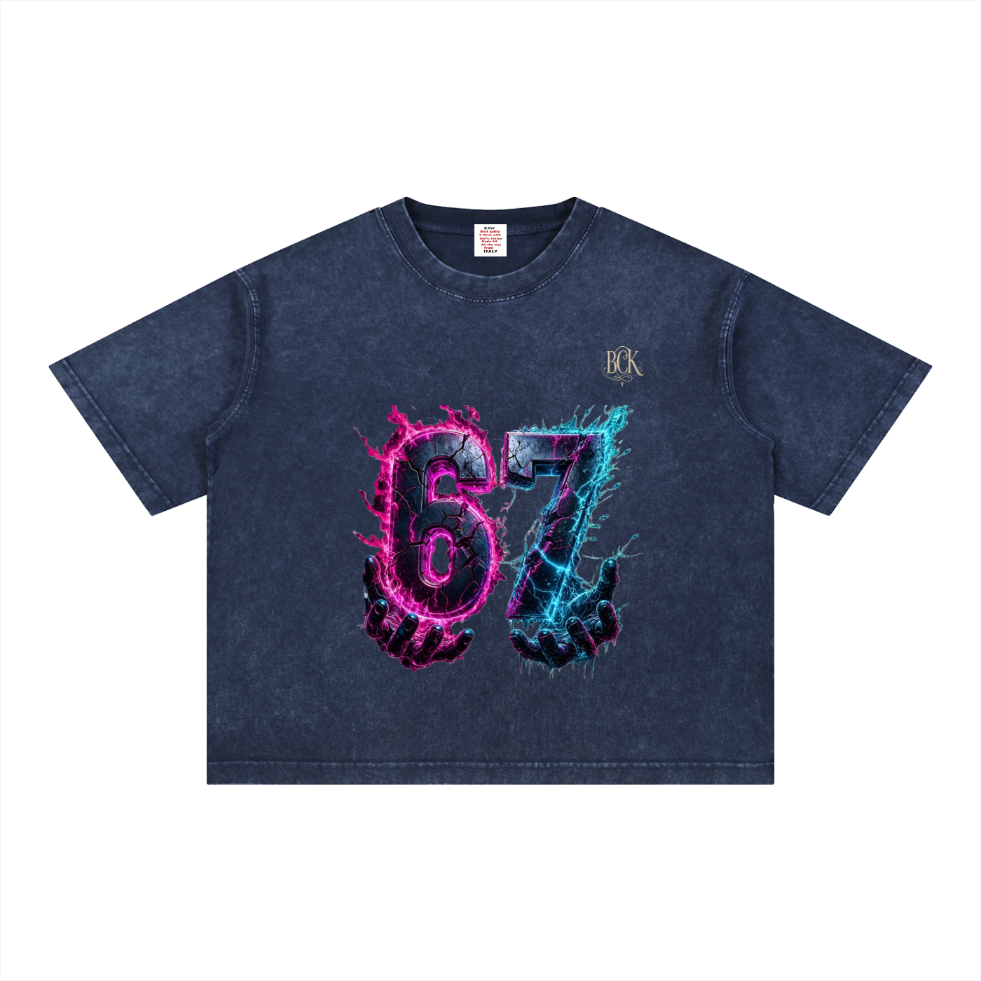 Mineral Wash Boxy Cotton T-Shirt