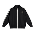 Contrast Side-Stripe Stand Collar  Jacket