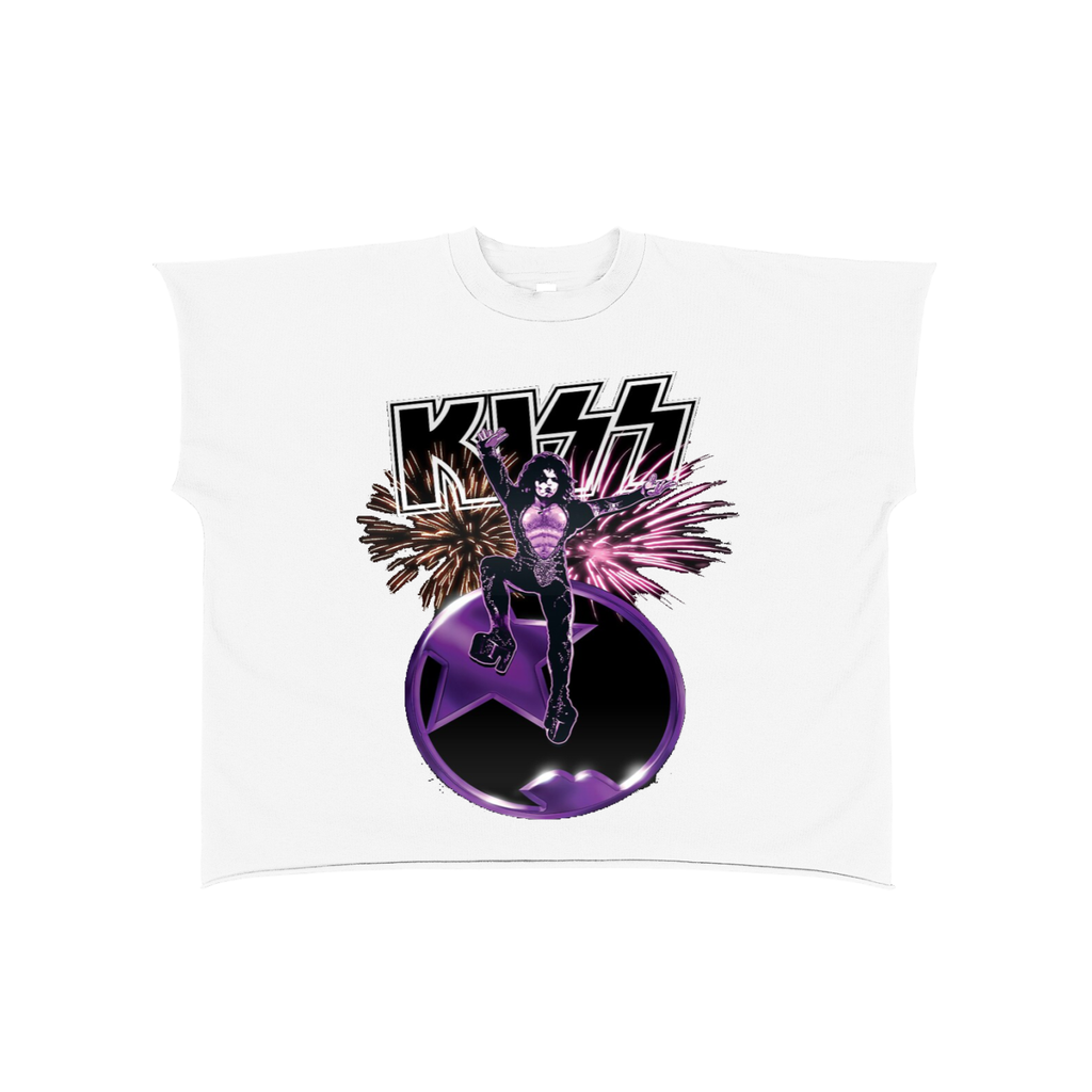 Raw Edge Boxy Non-Shrink T-Shirt