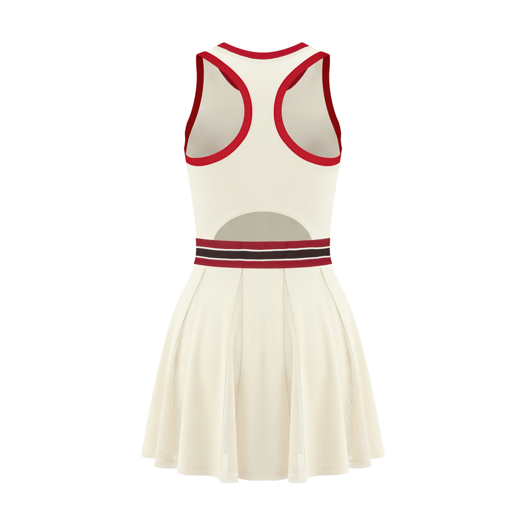 Women's Color Block A-Line Sleeveless Dress