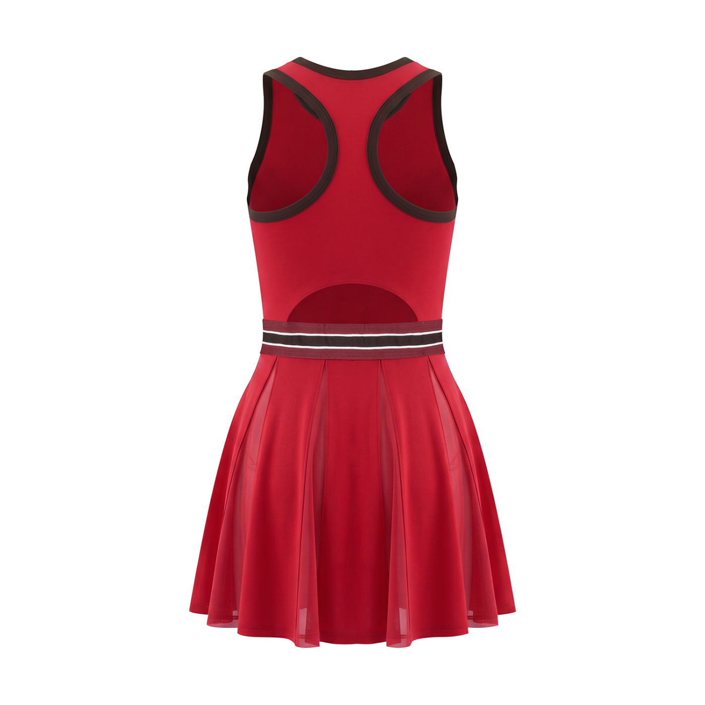 Women's Color Block A-Line Sleeveless Dress