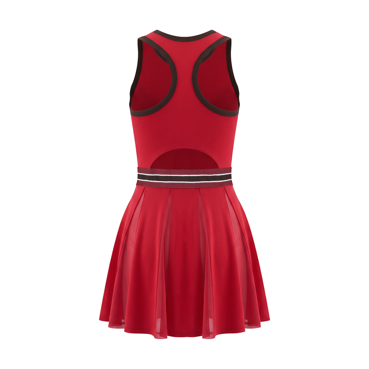 Women's Color Block A-Line Sleeveless Dress