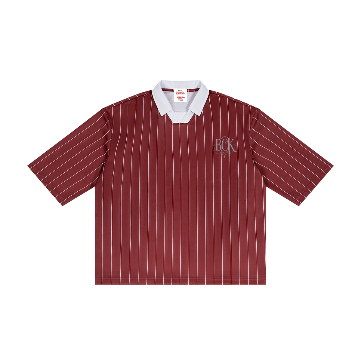 Unisex Pinstripe Collared Soccer Jersey