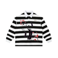 Color Block Stripe Polo Shirt