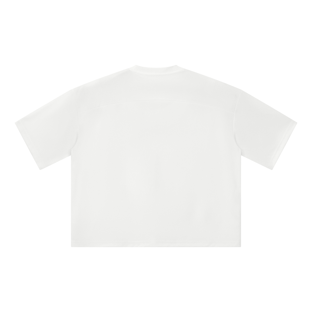Unisex Boxy Mesh Crewneck T-Shirt