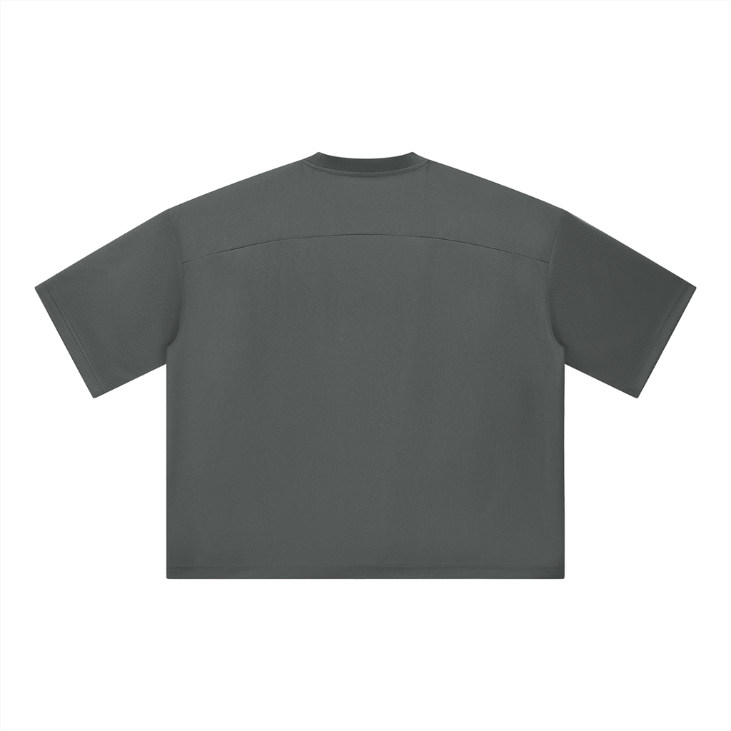 Unisex Boxy Mesh Crewneck T-Shirt