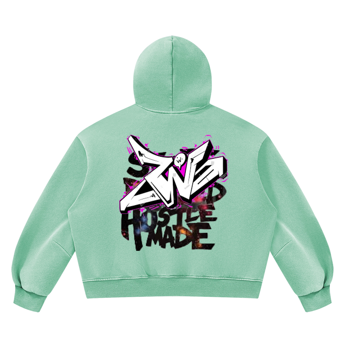 Unisex Vintage Wash Boxy Fleece Hoodie
