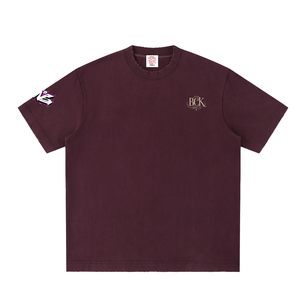 Heavyweight Vintage Washed Frayed T-Shirt
