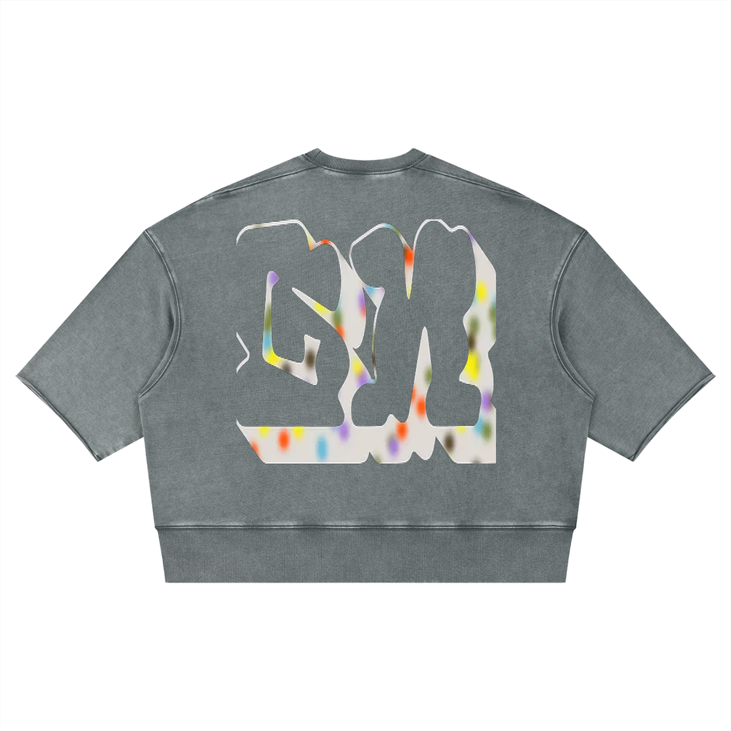 Unisex Mineral Wash Boxy Raw Edge T-Shirt
