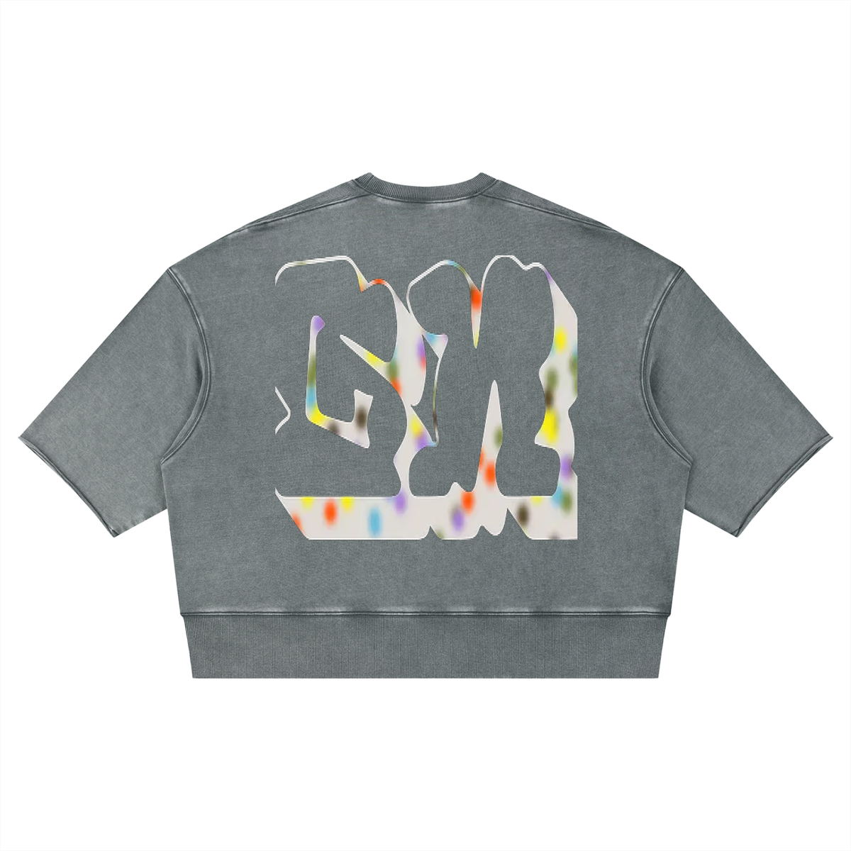 Unisex Mineral Wash Boxy Raw Edge T-Shirt