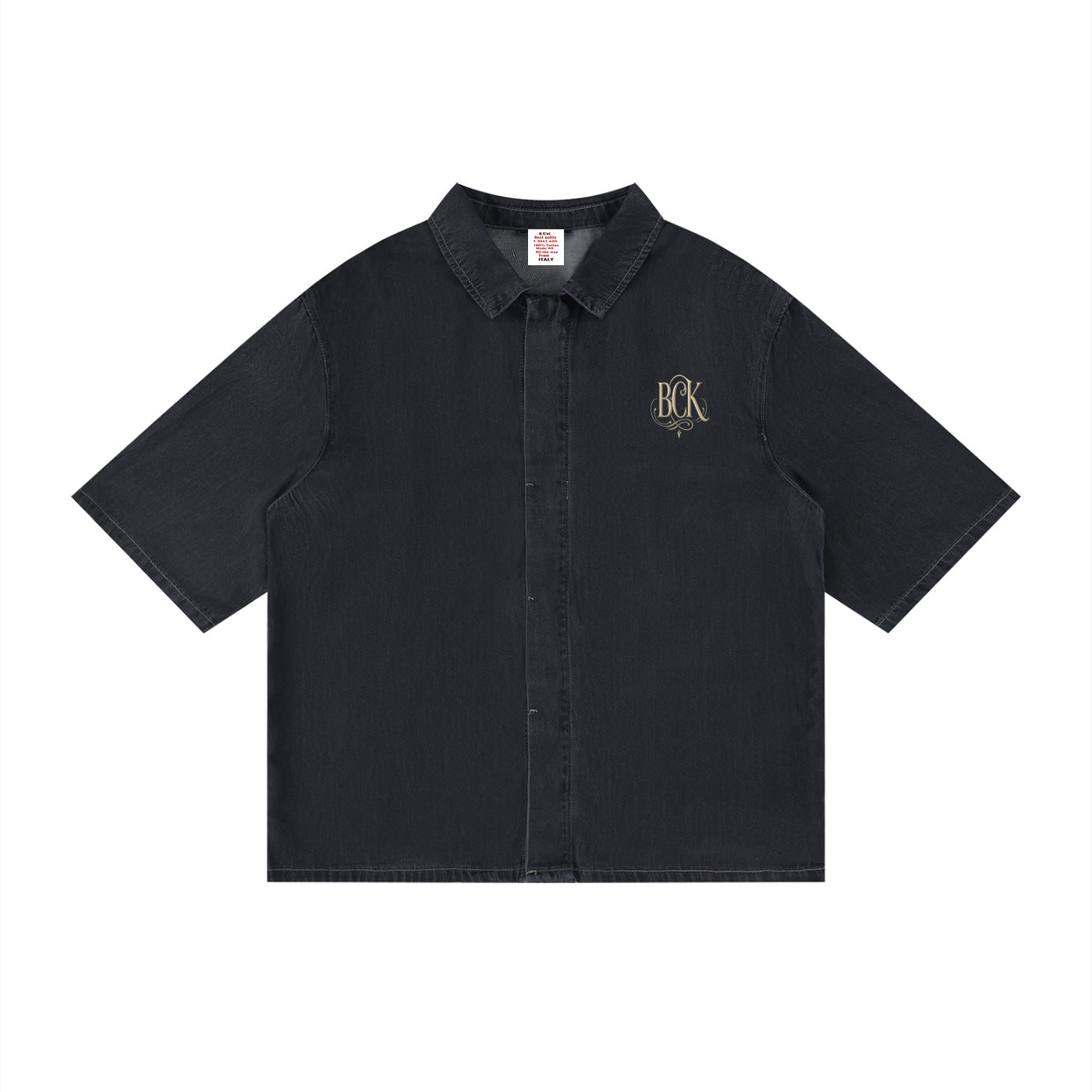Unisex Vintage Wash Drop Shoulder Lyocell Shirt