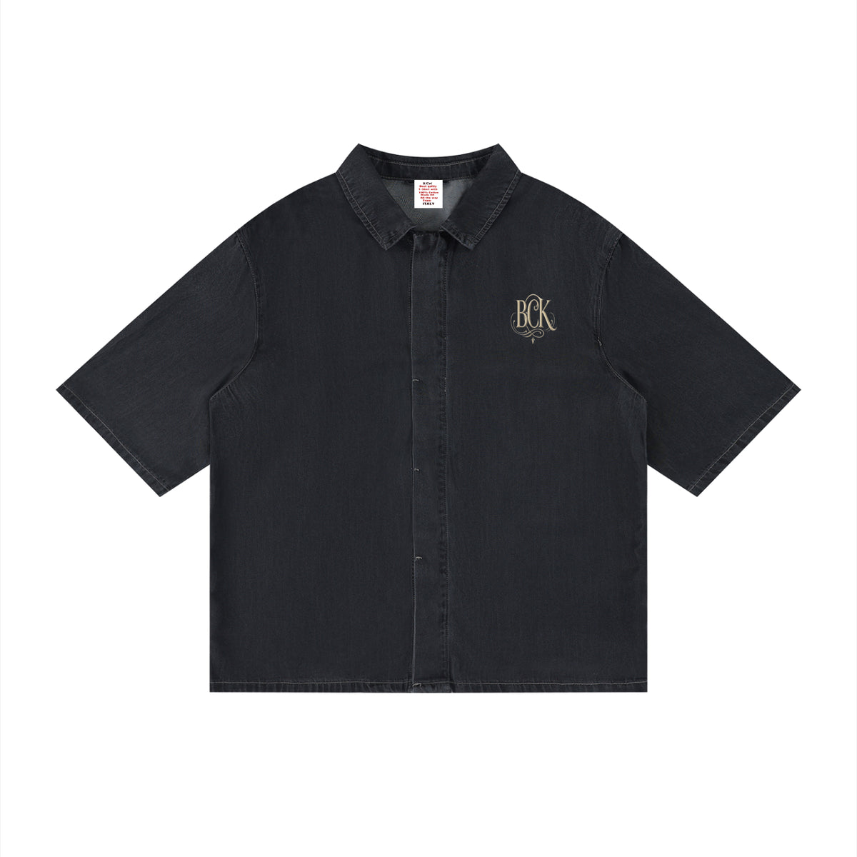 Unisex Vintage Wash Drop Shoulder Lyocell Shirt