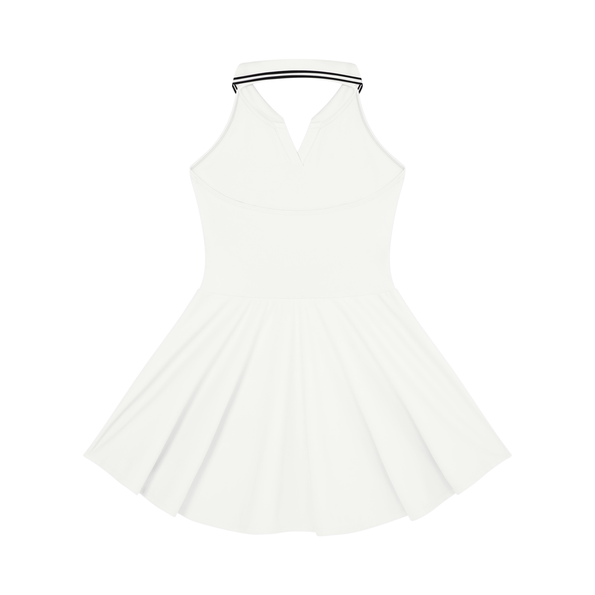 Women's Collared Halter A-Line Tennis Dress
