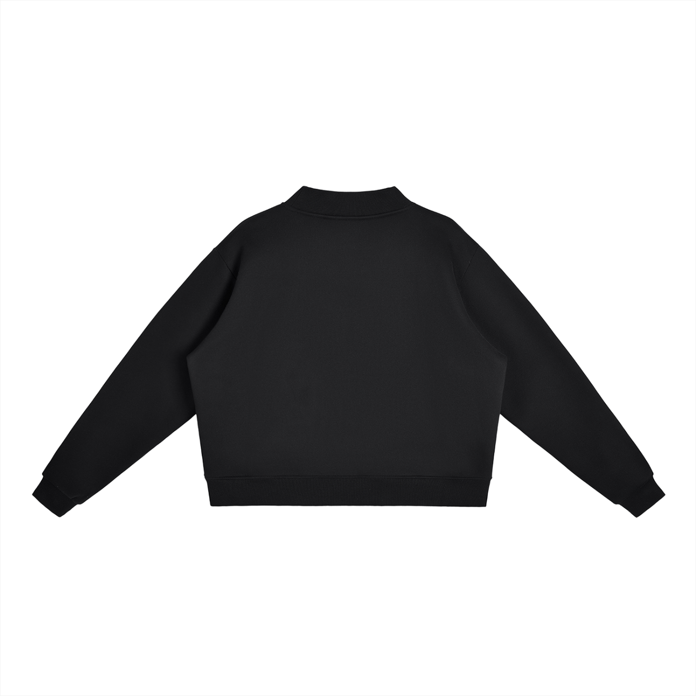 Essential  woemn Fleece Mock-Neck Crew Sweatshirt