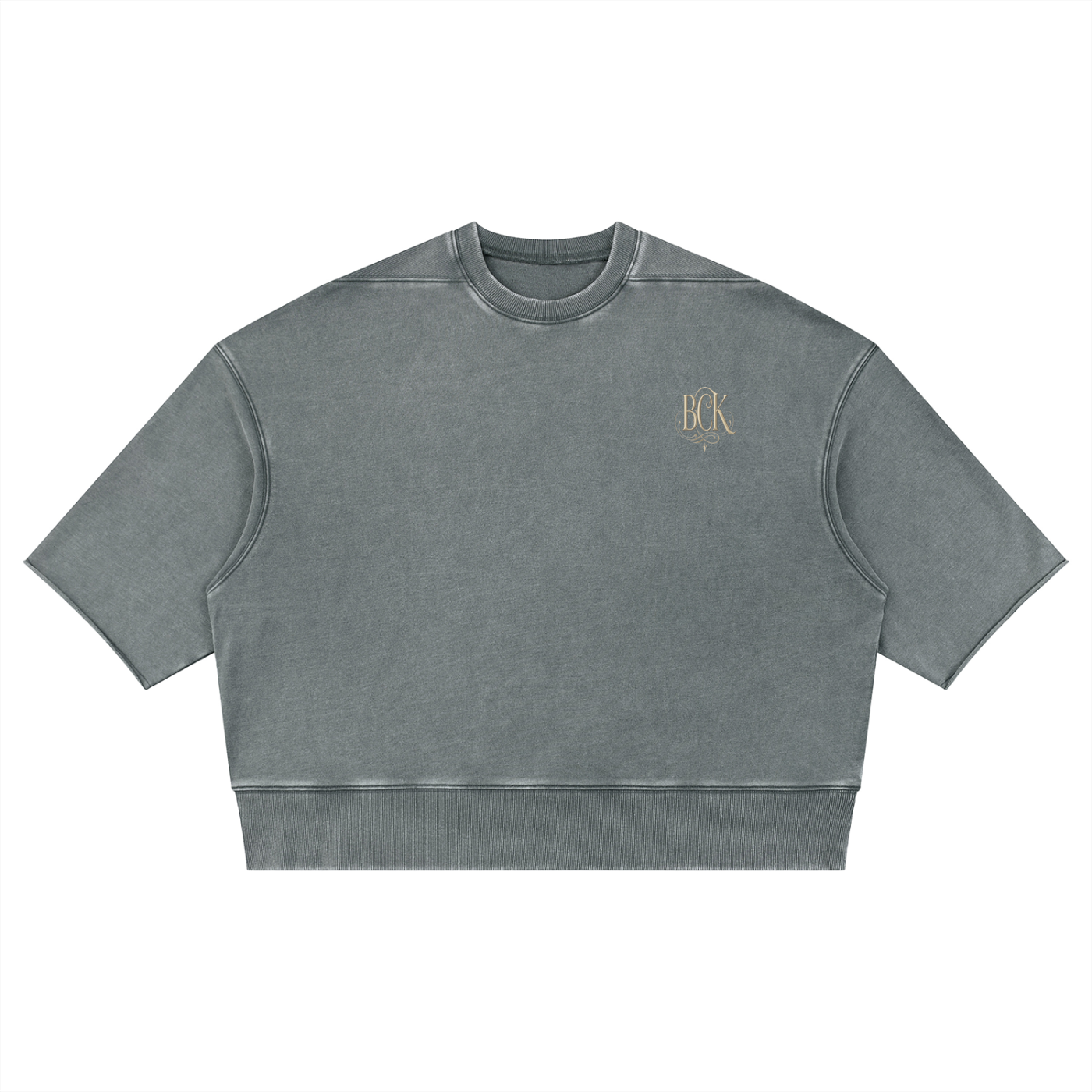 Unisex Mineral Wash Boxy Raw Edge T-Shirt