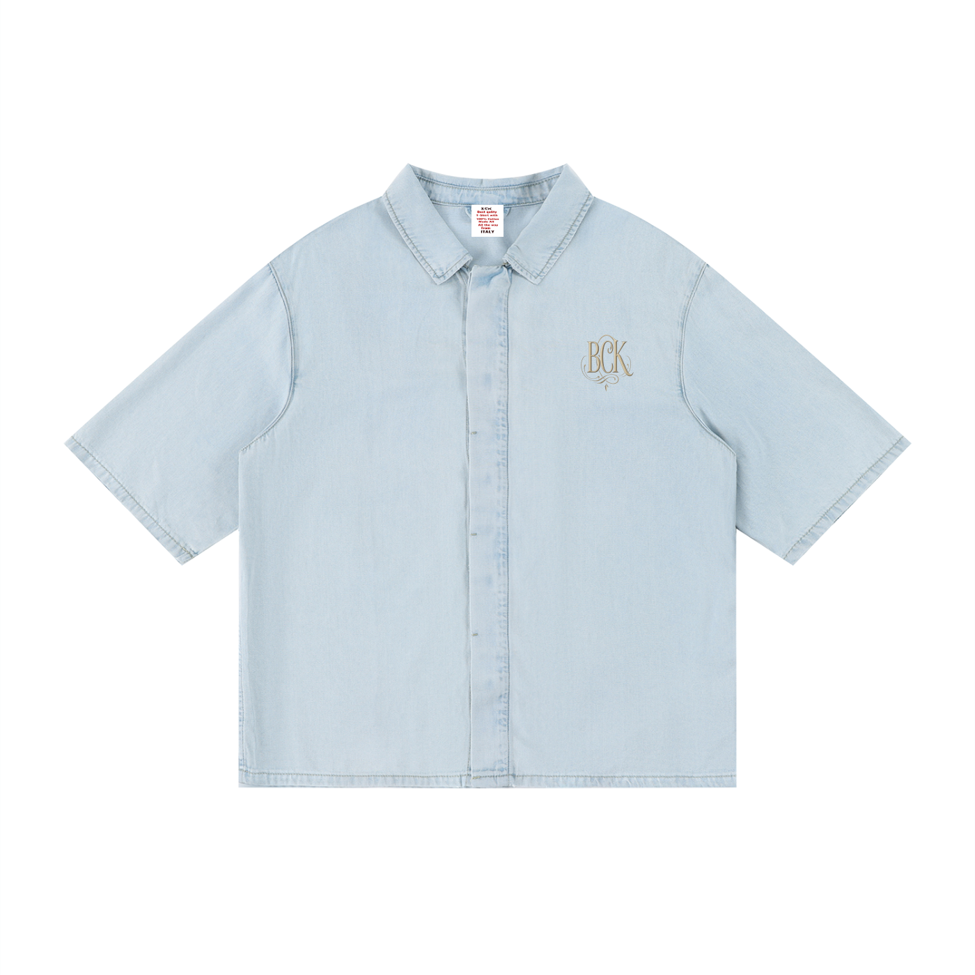 Unisex Vintage Wash Drop Shoulder Lyocell Shirt