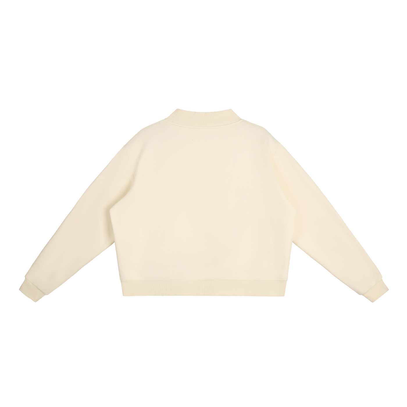 Essential  woemn Fleece Mock-Neck Crew Sweatshirt
