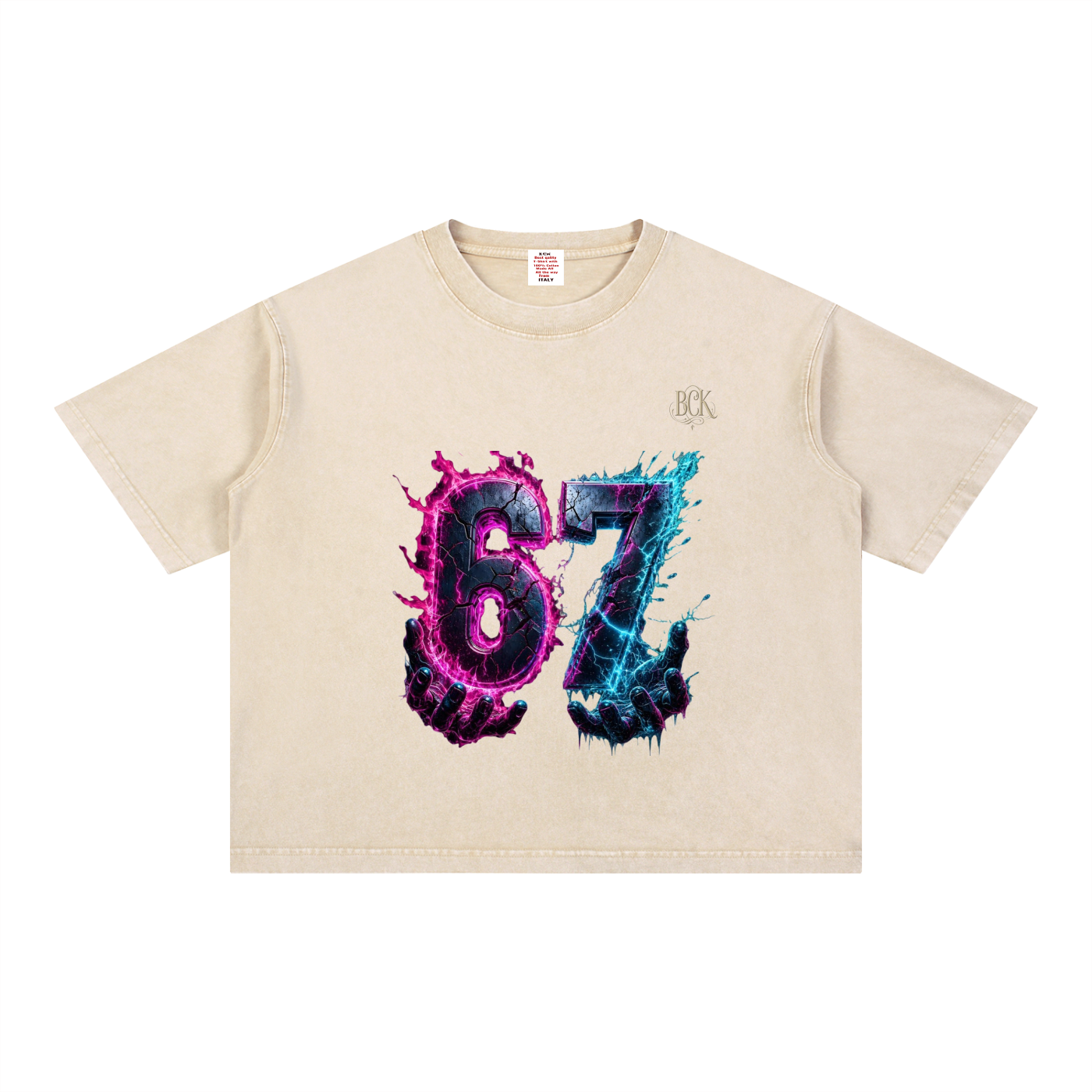 Mineral Wash Boxy Cotton T-Shirt