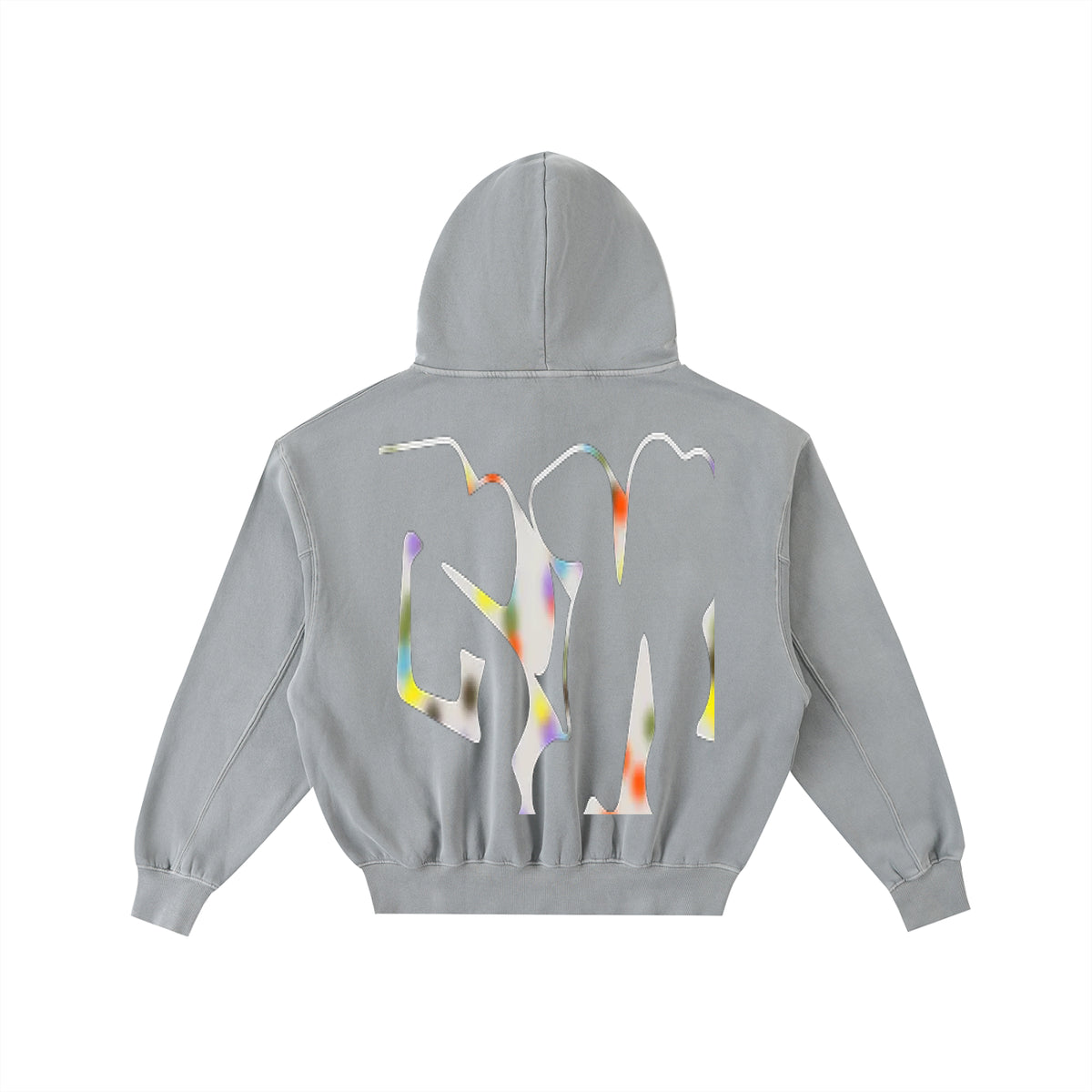 Frayed Enzyme Washed Fleece Hoodie