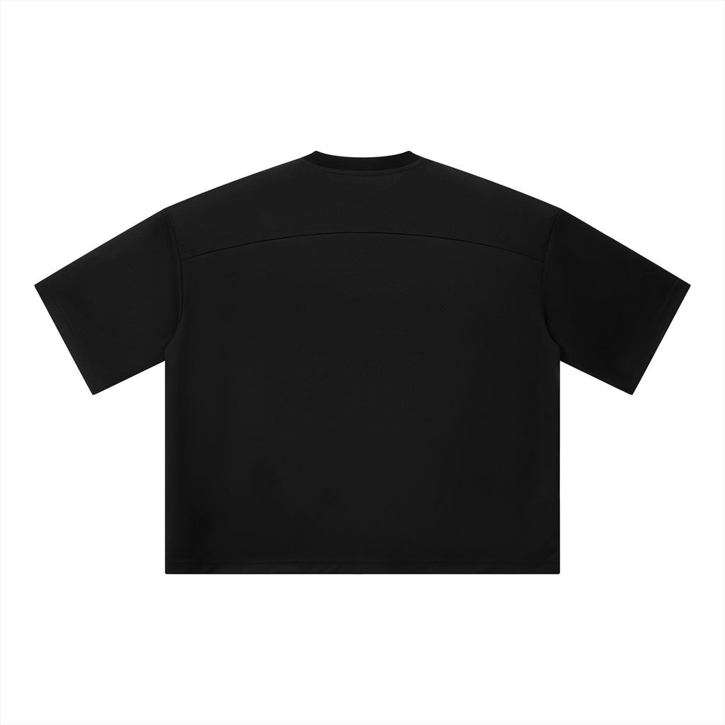 Unisex Boxy Mesh Crewneck T-Shirt