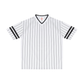 Unisex Striped Loose V-Neck T-Shirt