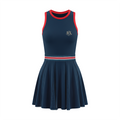 Women's Color Block A-Line Sleeveless Dress