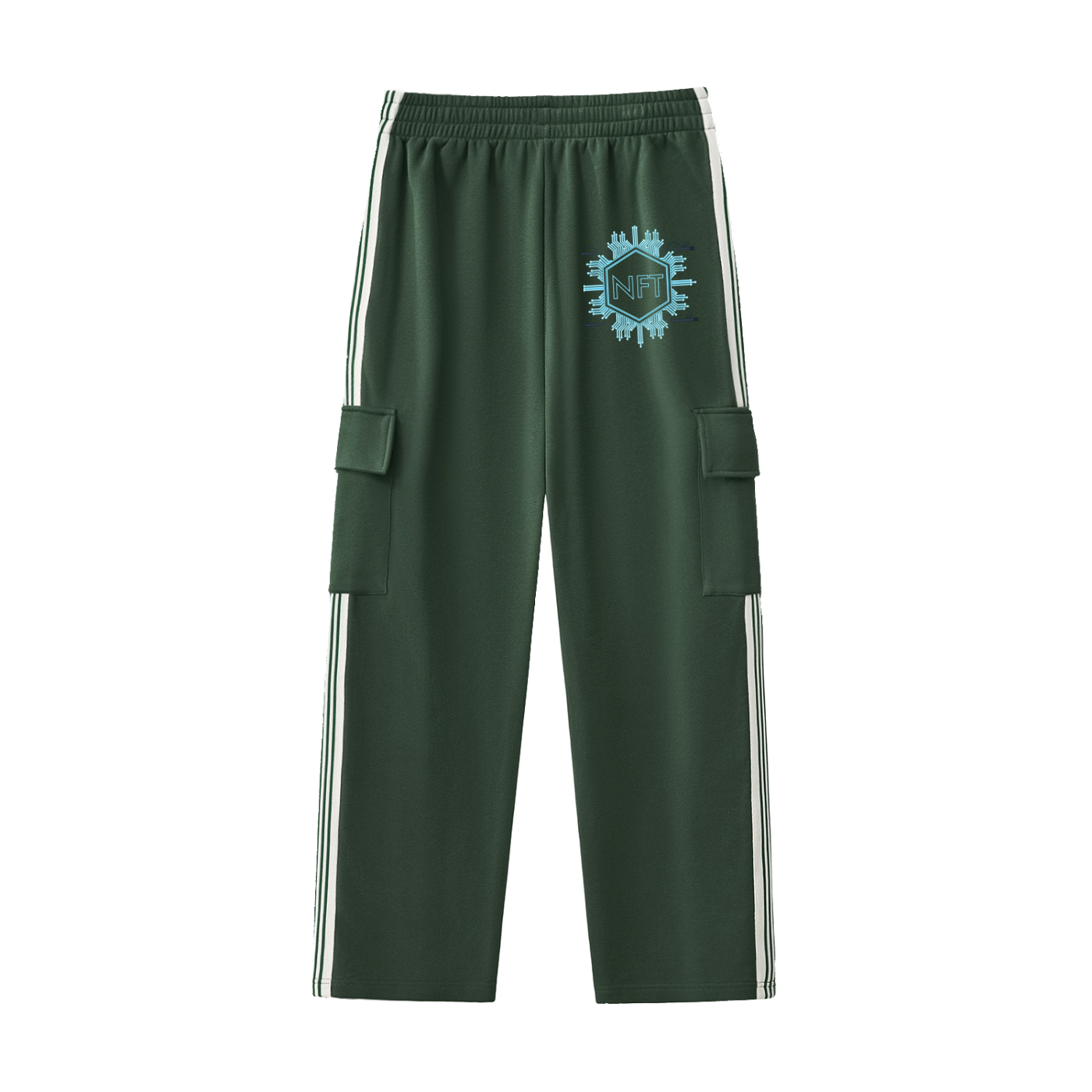 Side Stripe Straight-Leg Pants
