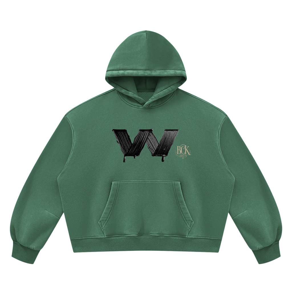 Unisex Vintage Wash Boxy Fleece Hoodie