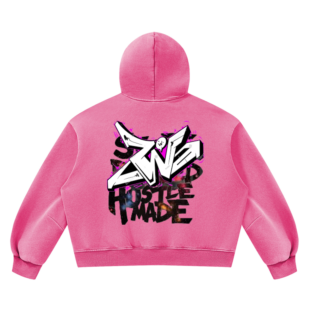 Unisex Vintage Wash Boxy Fleece Hoodie