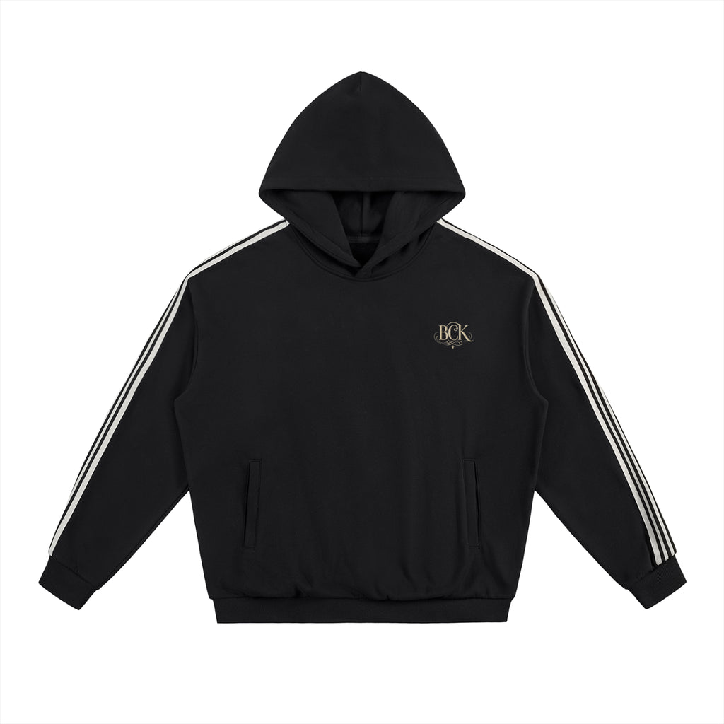 Side Stripe Drop-Shoulder Hoodie